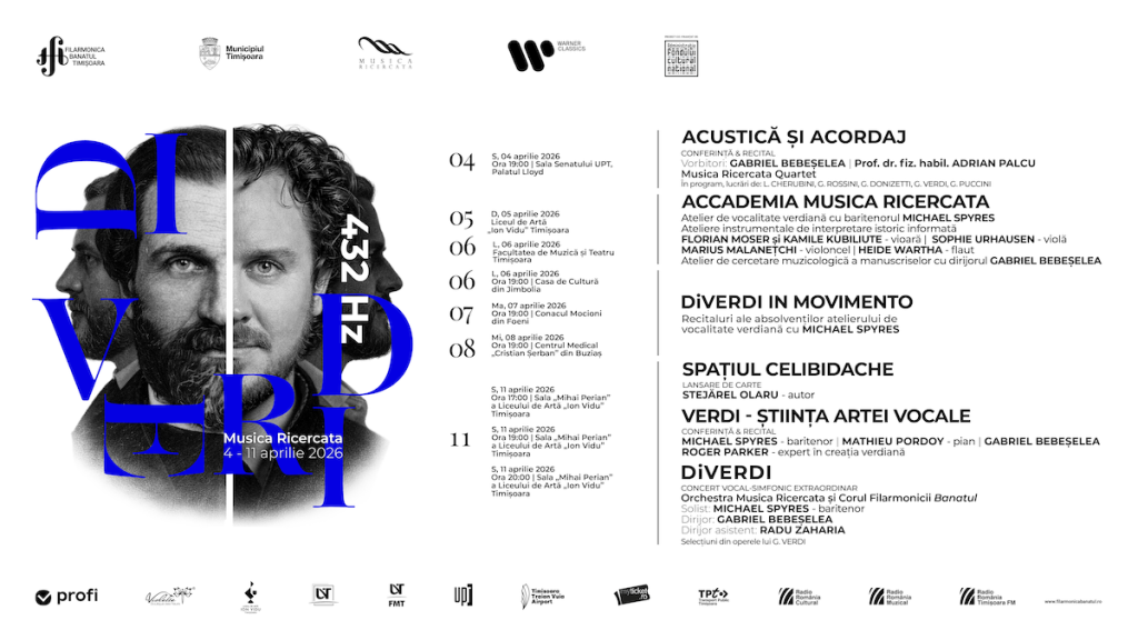 Musica Ricercata | DiVERDI. Timișoara devine capitala cercetării și interpretării muzicii lui Giuseppe Verdi